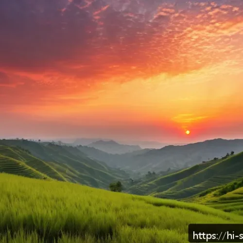 Home 17 선셋포인트 고요한 분위기 - A serene sunset scene at a peaceful hilltop called "Shant Sunset Point," showcasing the sky painted ...